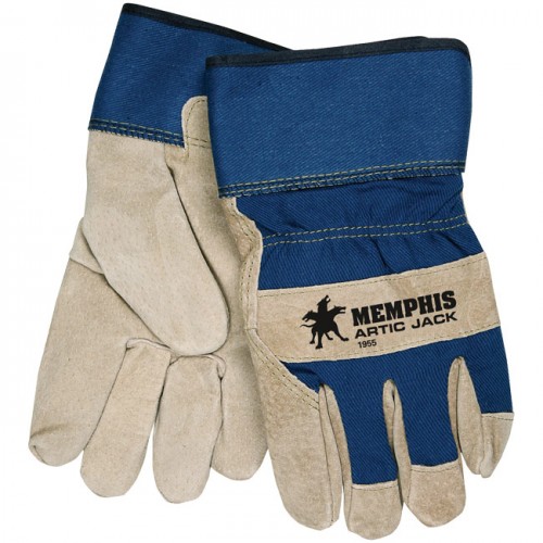 MCR Safety 1955 Artic Jack Leather Palm Work Glove with Safety Cuff